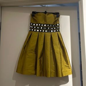 Strapless Green Formal Dress